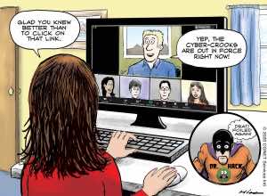 cyber crime cartoon