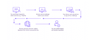 Passkey authentication process