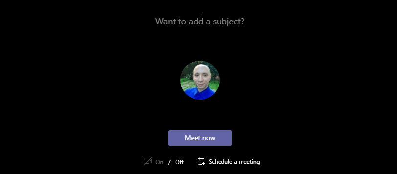 Meet now in Microsoft Teams