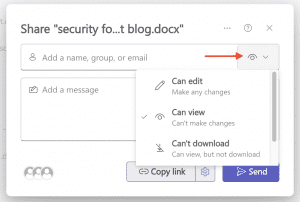 Sharing files in Teams, fig. 2