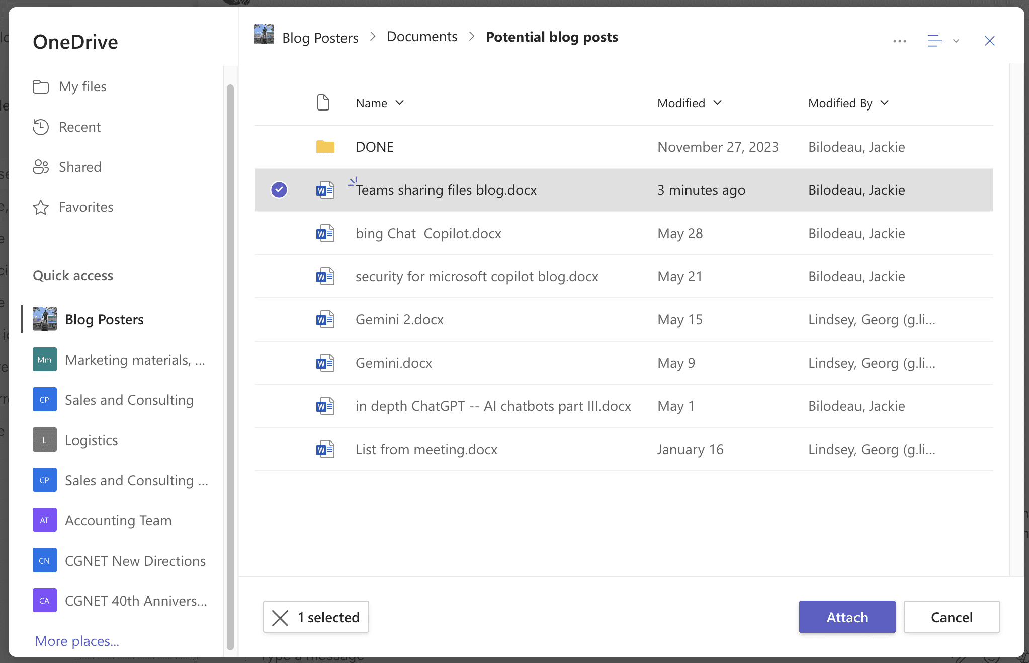 Sharing in a chat, fig. 3