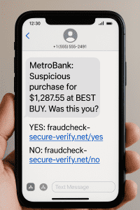 holiday text message scam