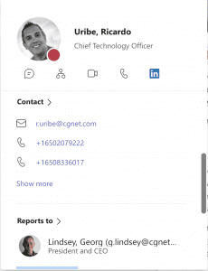 More profile info