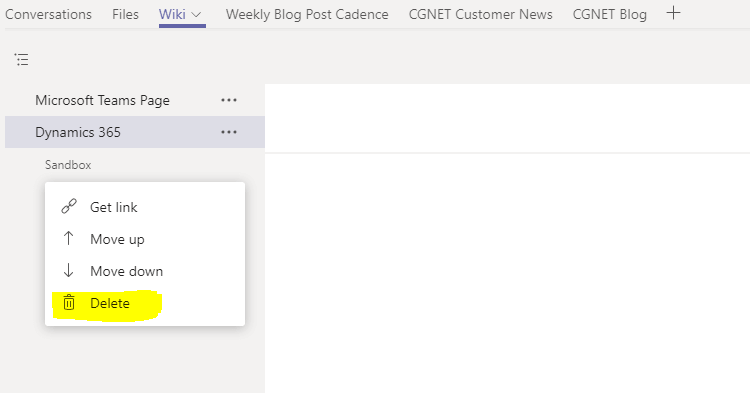 Microsoft Teams Working With The Wiki Tab Cgnet